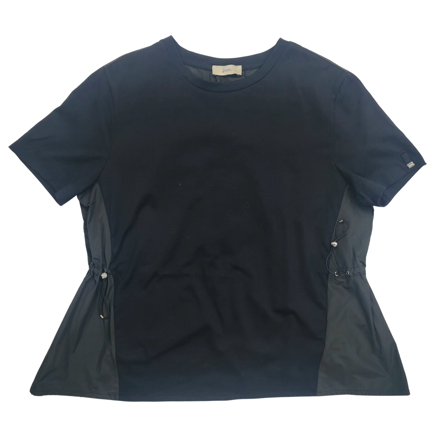 Herno Panelled Black Women's T-Shirt - UK 12