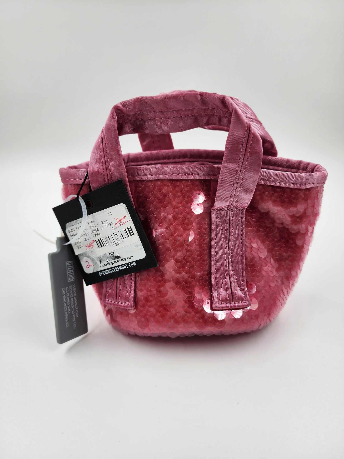 Opening Ceremony mini sequined bucket bag