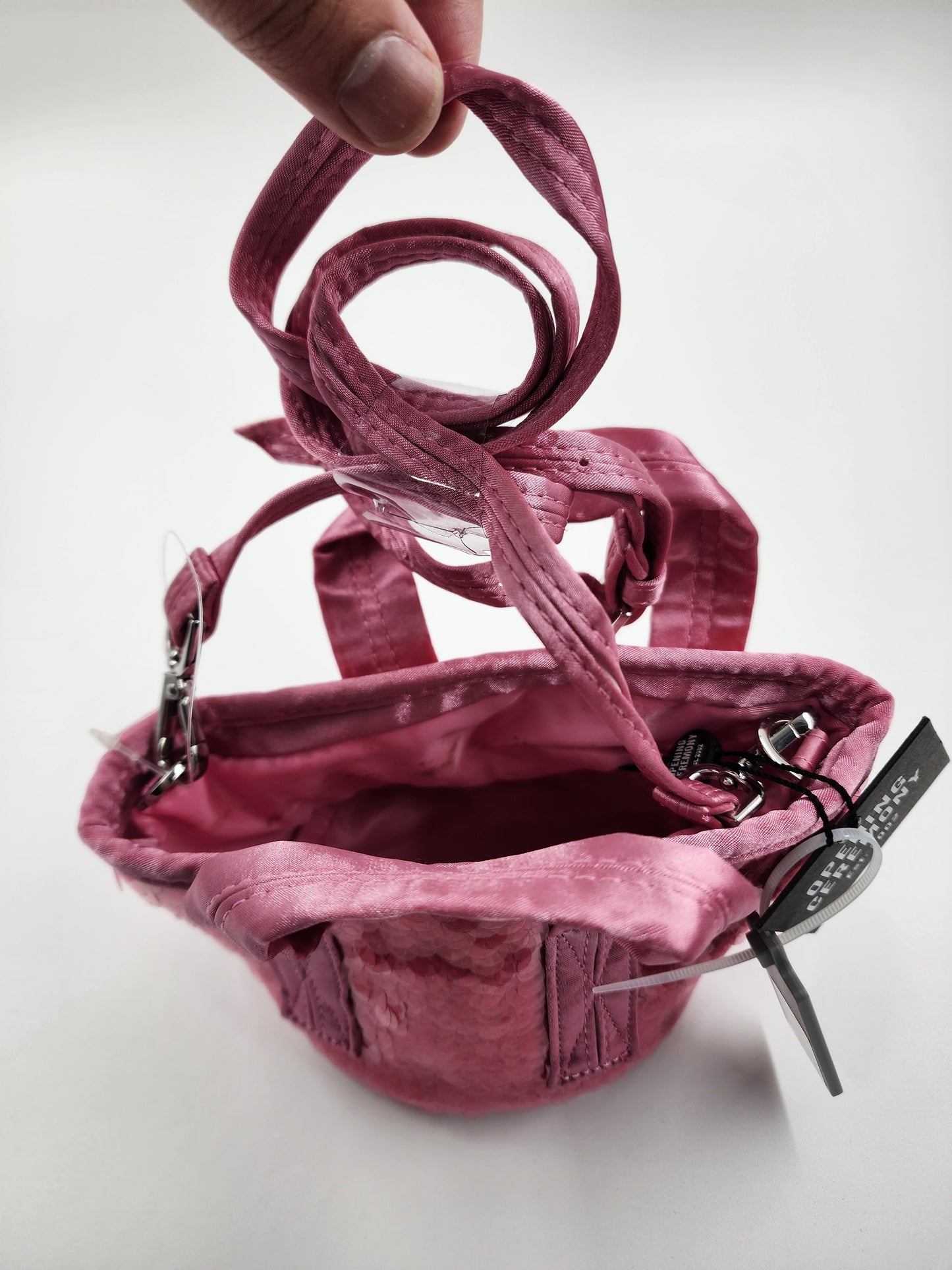 Opening Ceremony mini sequined bucket bag