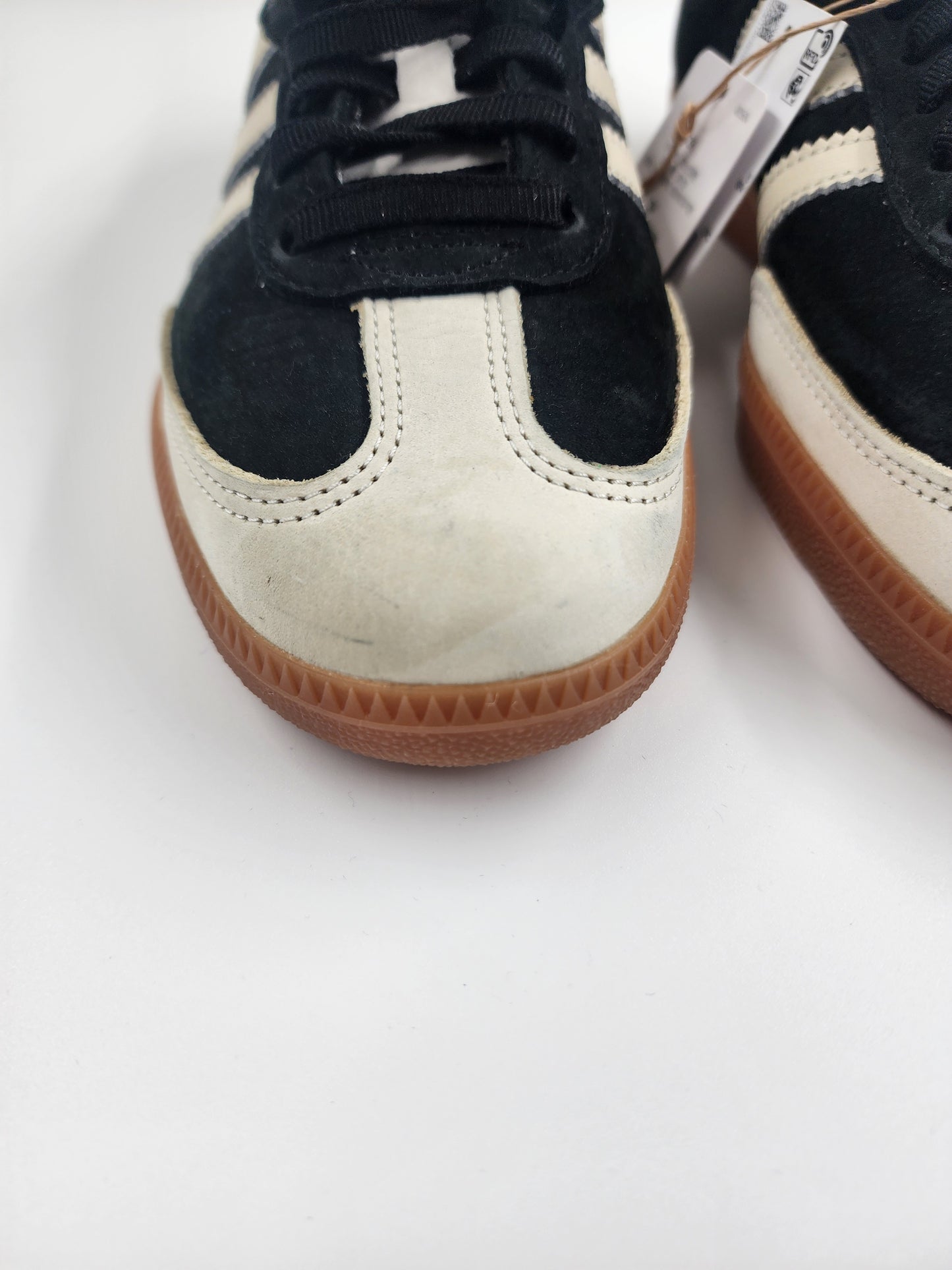 Adidas Originals Samba OG trainers in black and beige suede - UK 8