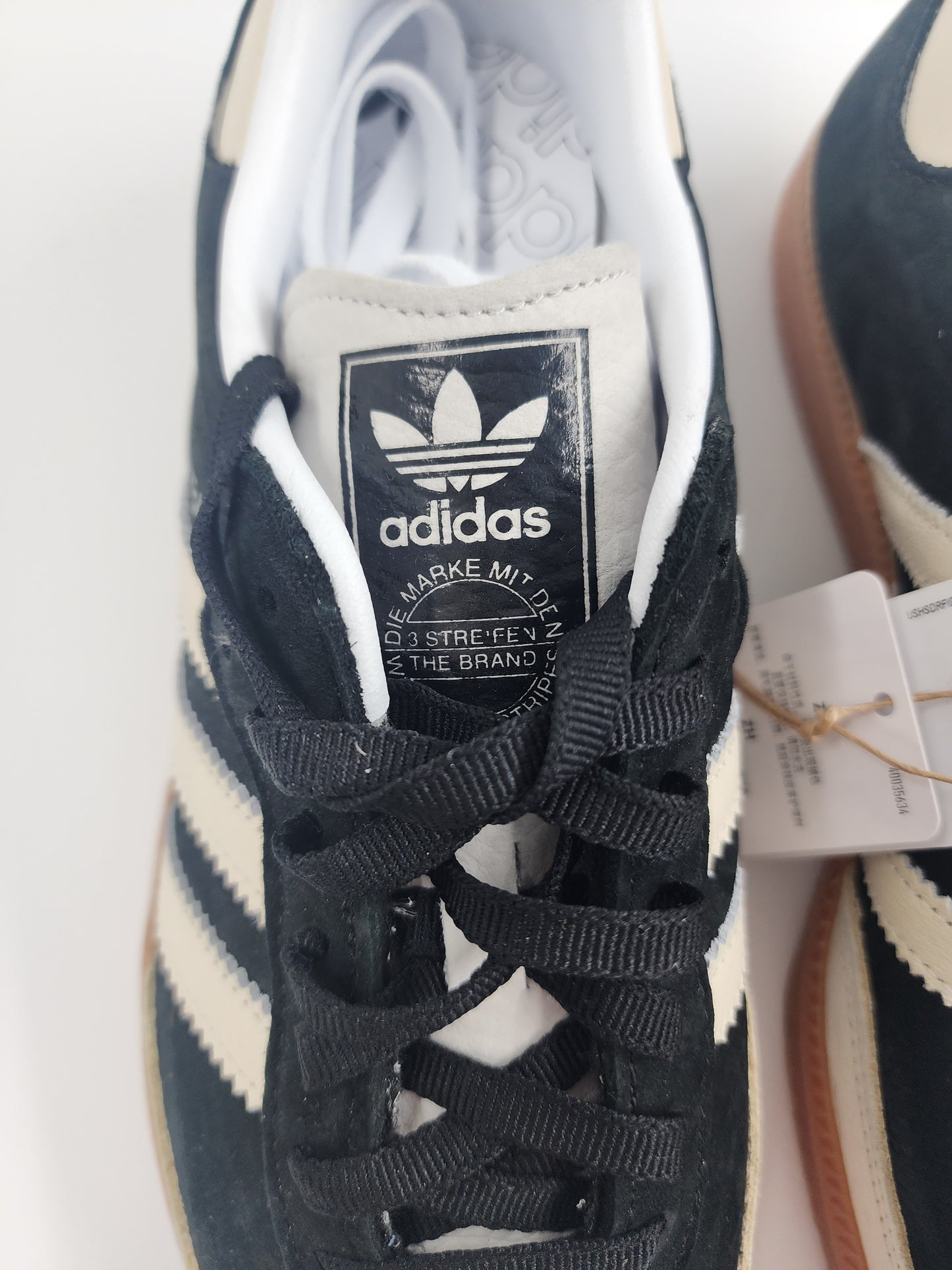 Adidas Originals Samba OG trainers in black and beige suede - UK 8