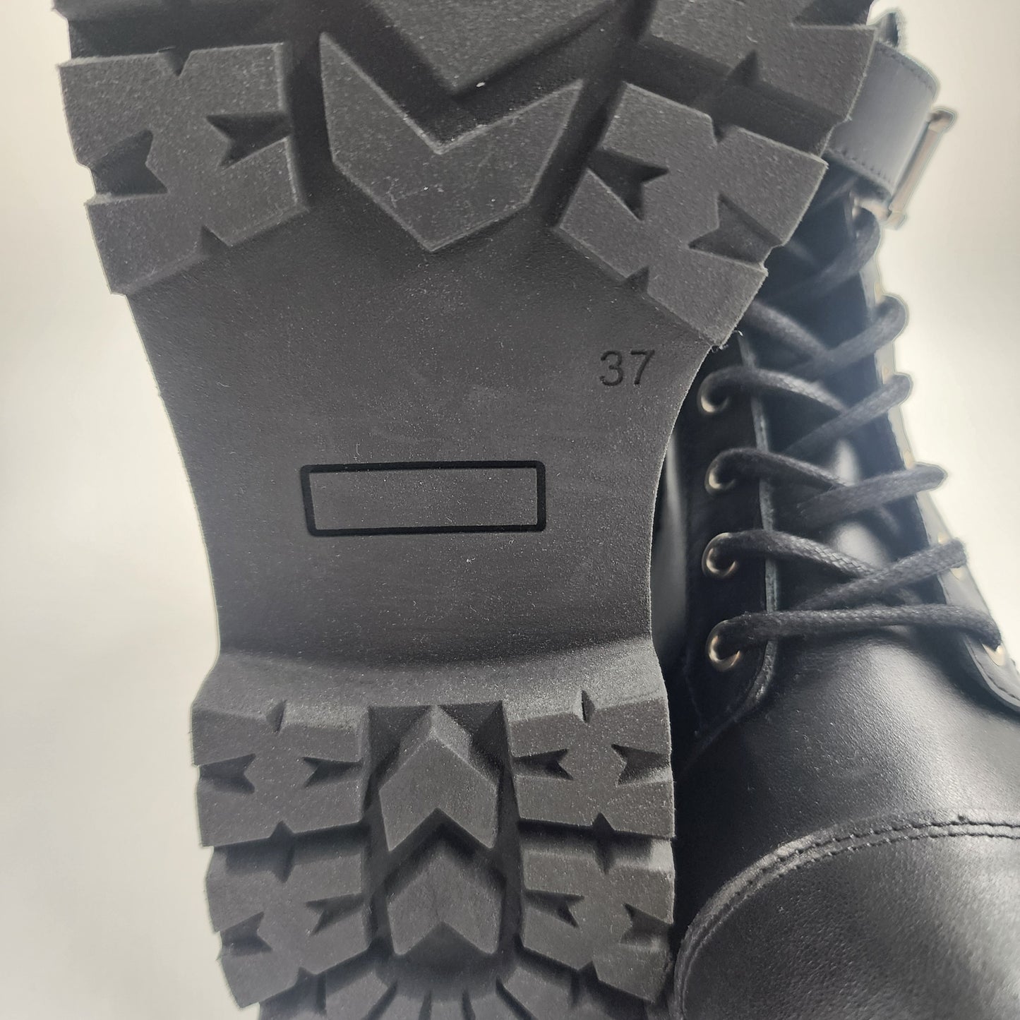 Balmain Paris Black Leather Boots - Size EU 37