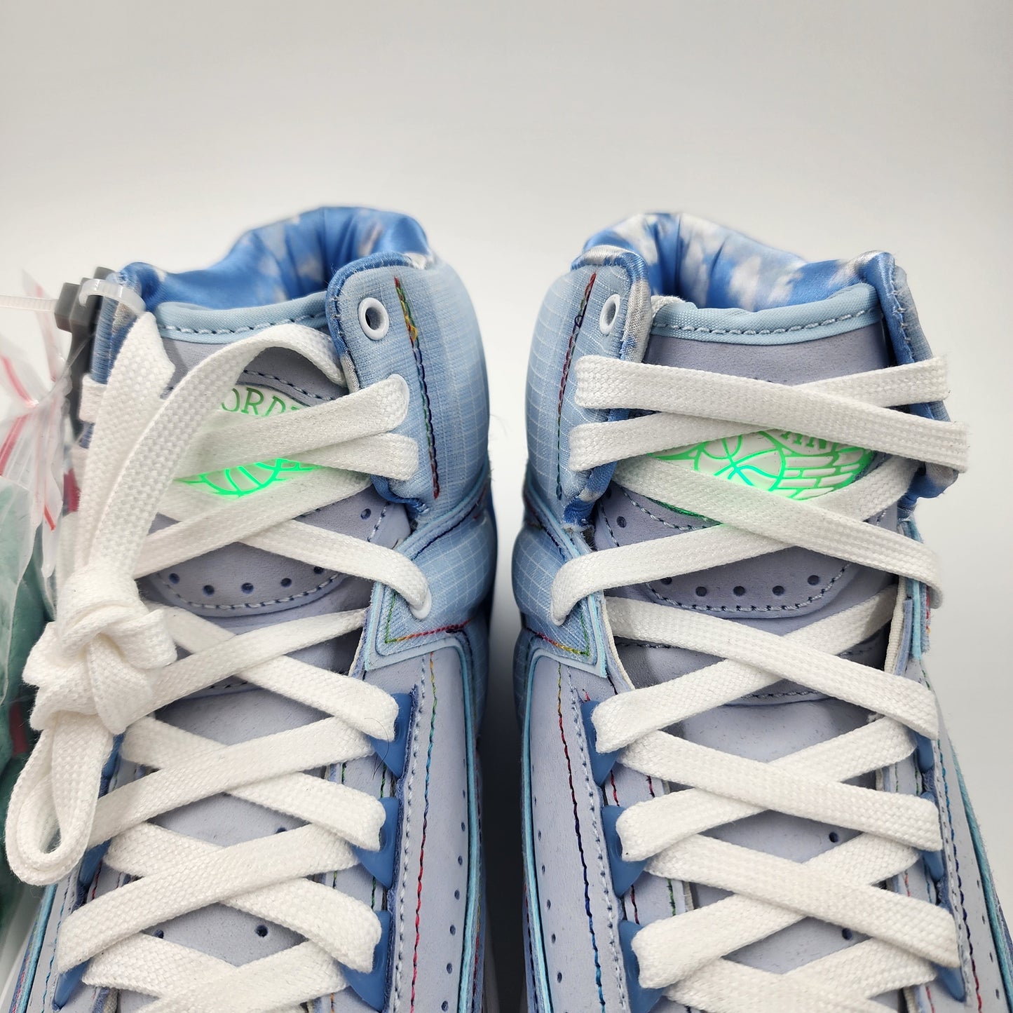 Nike Air Jordan 2 Retro x J. Balvin Blue Women's Cloud Sneakers Size UK 5
