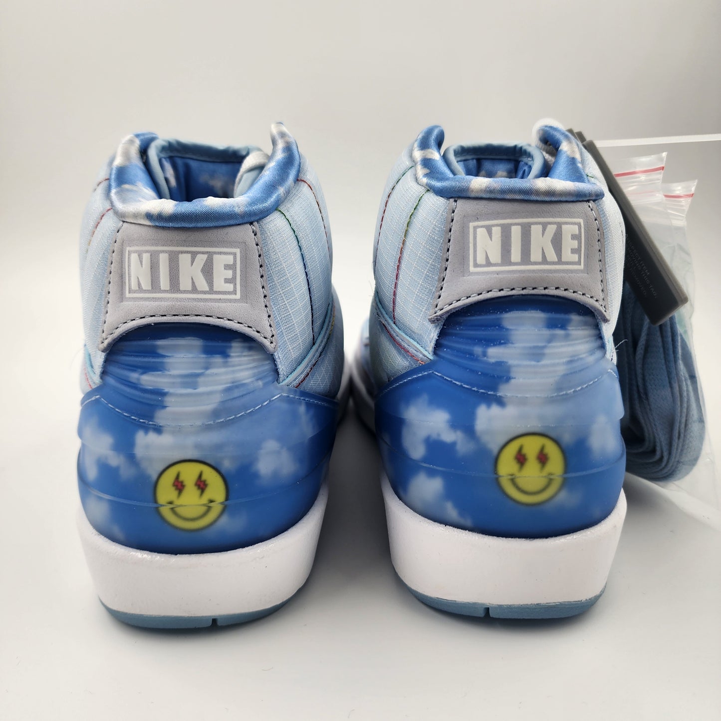 Nike Air Jordan 2 Retro x J. Balvin Blue Women's Cloud Sneakers Size UK 5