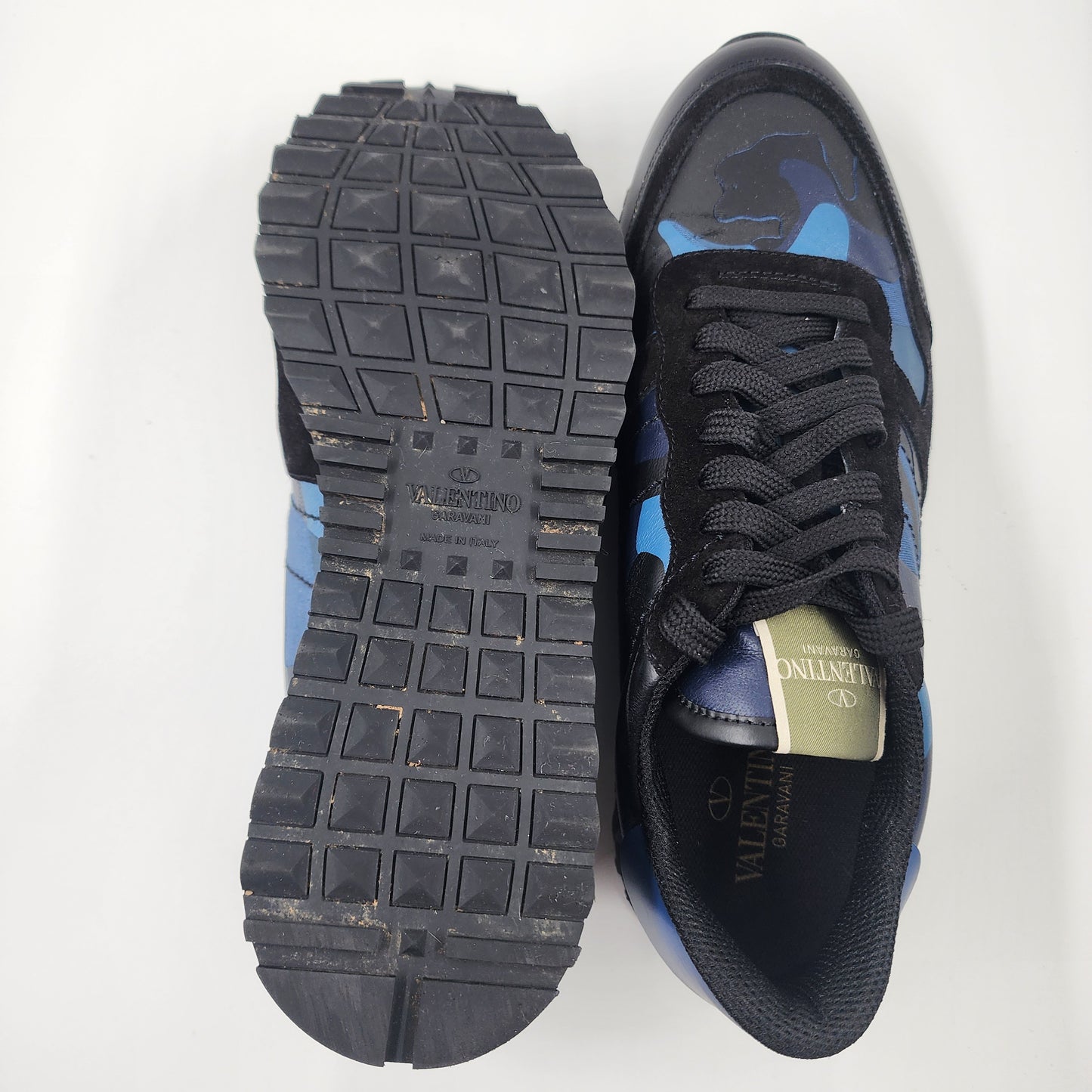 Valentino Garavani | WY2S0723 TCC Camouflage Noir Rockrunner Trainer - EU 42