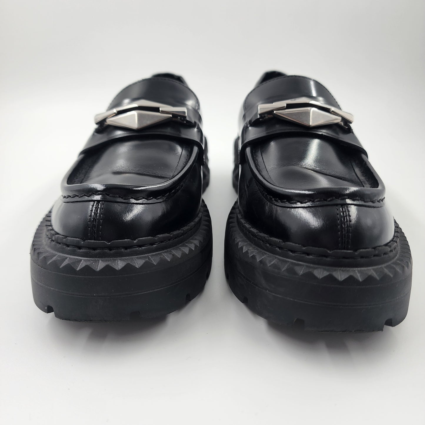 Jimmy Choo Marlow Diamond leather loafers - EU 38 UK 5