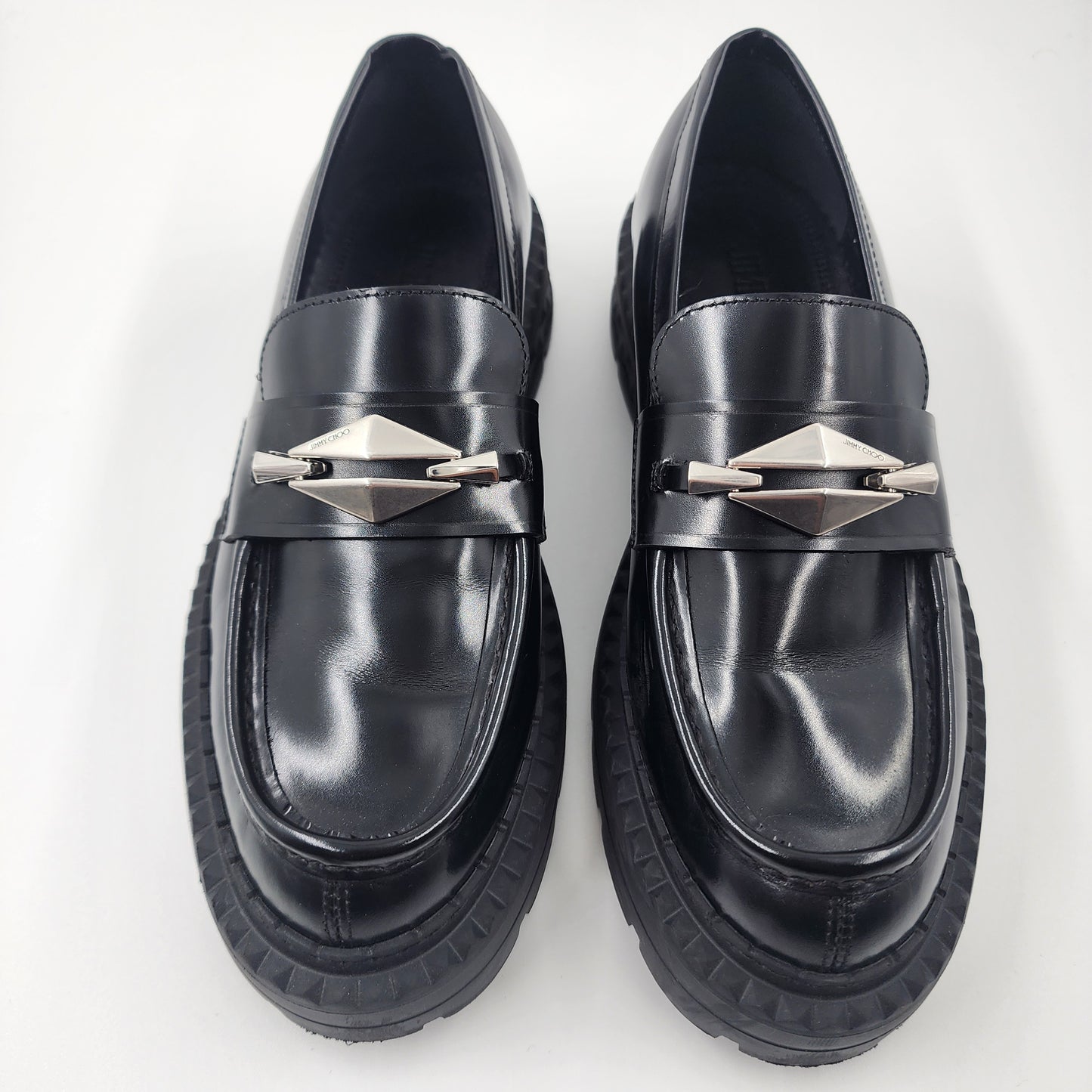 Jimmy Choo Marlow Diamond leather loafers - EU 38 UK 5