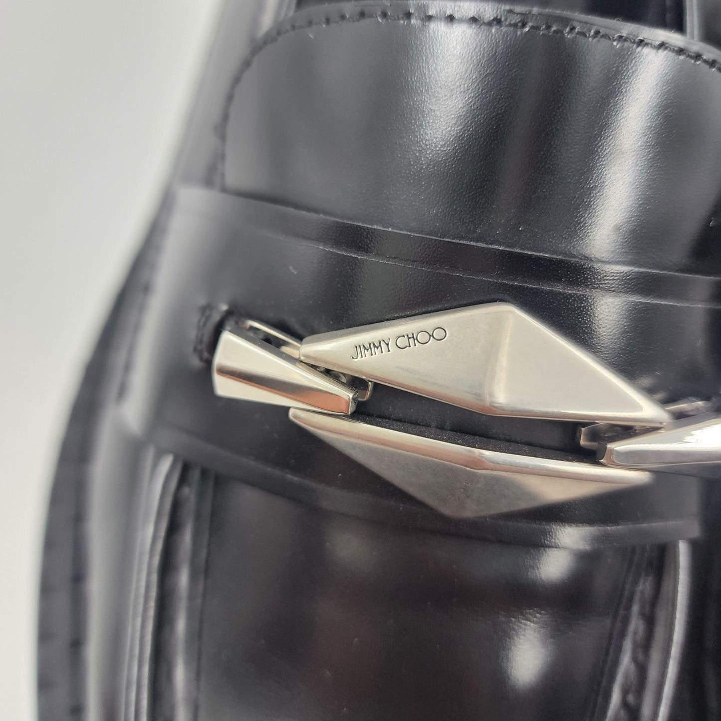 Jimmy Choo Marlow Diamond leather loafers - EU 38 UK 5