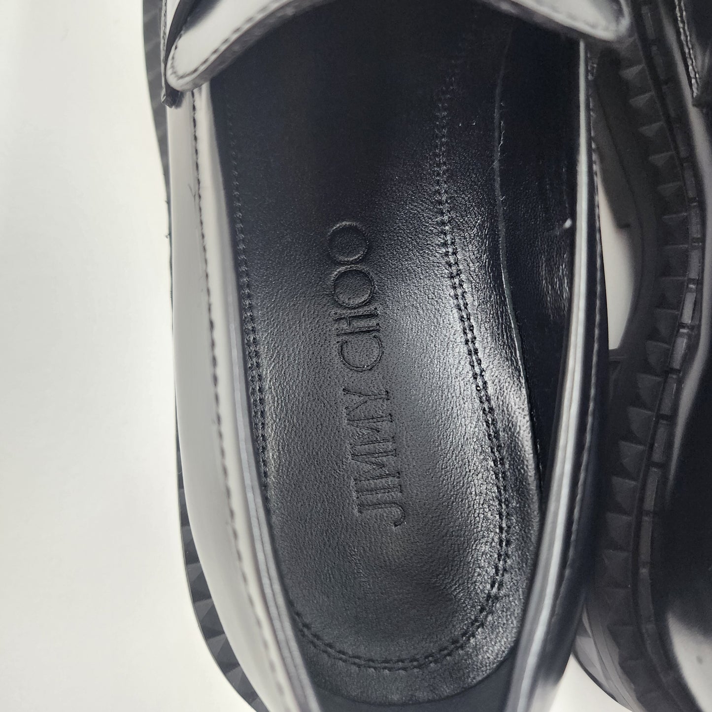 Jimmy Choo Marlow Diamond leather loafers - EU 38 UK 5