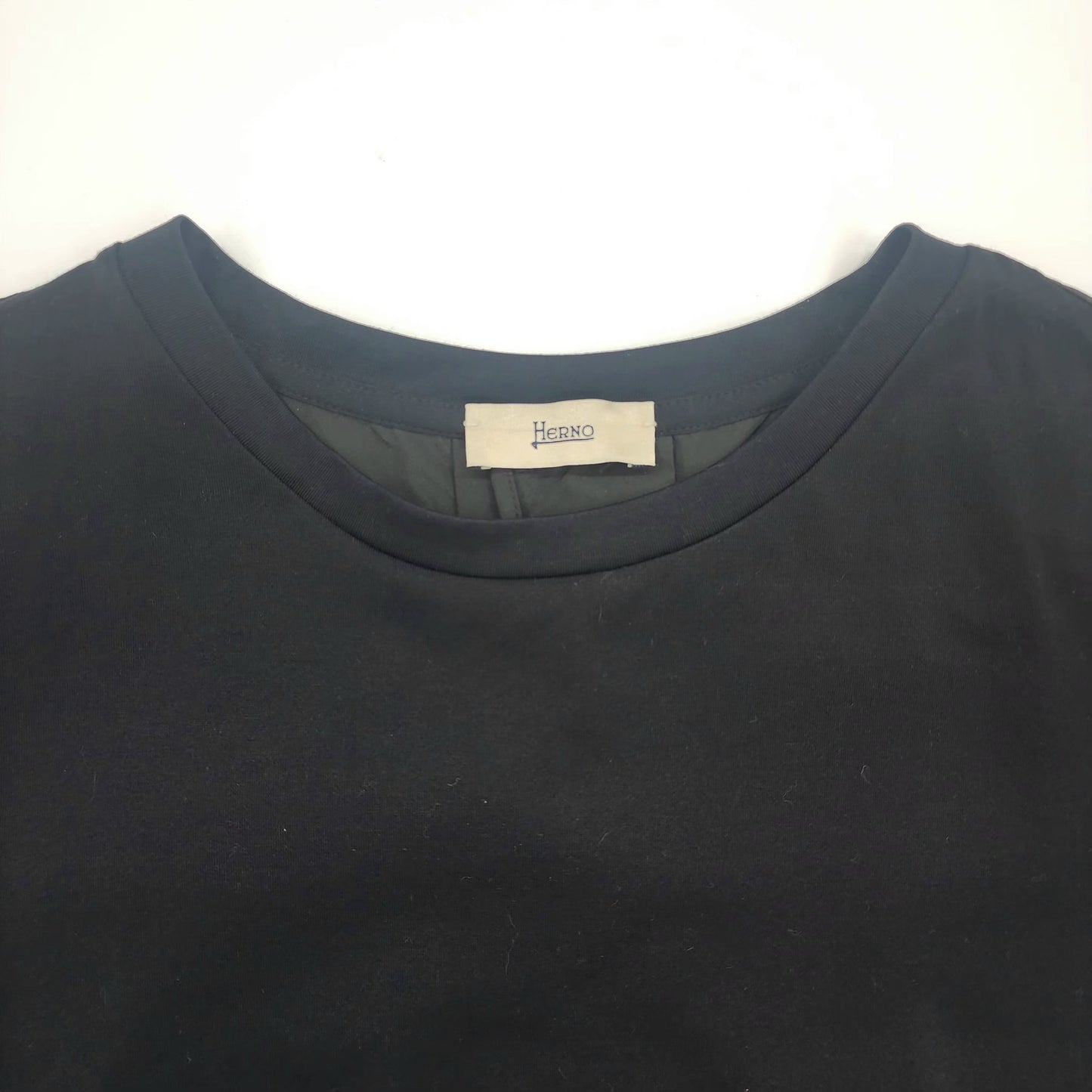 Herno Panelled Black Women's T-Shirt - UK 12