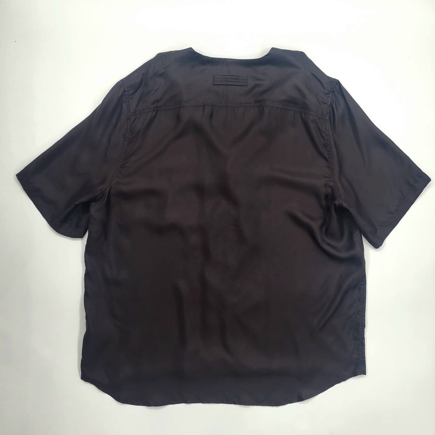 Zegna Short-Sleeve Silk Pajama Shirt - L
