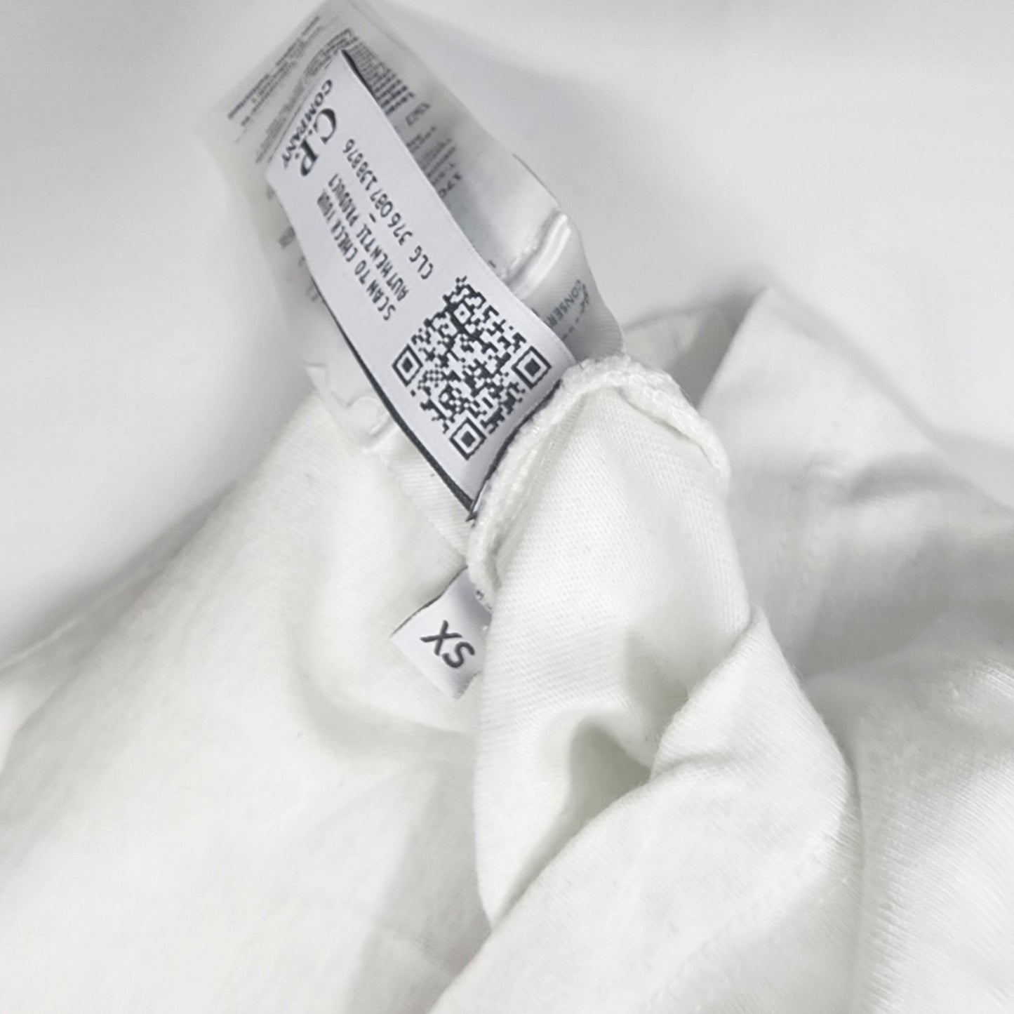 C.P Company Hand Blurry Logo Printed Jersey T-Shirt White - Size XS