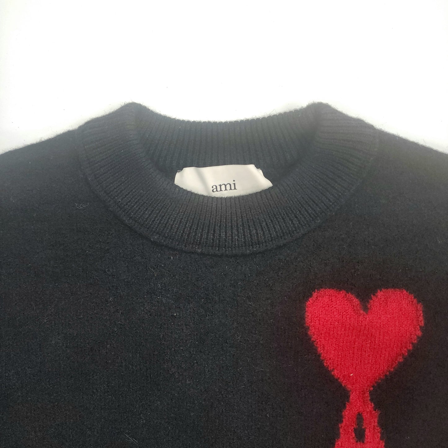 AMI Paris Black Unisex Sweater - Size M