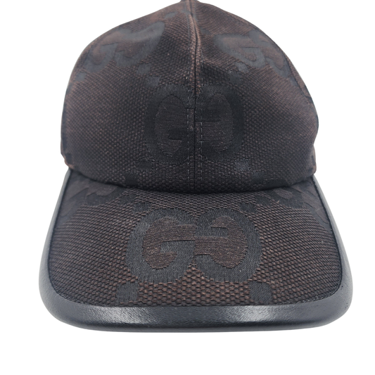 Gucci GG Logo Black Cap - Size M 58 cm