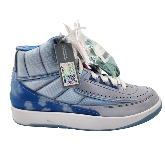 Nike Air Jordan 2 Retro x J. Balvin Blue Women's Cloud Sneakers Size UK 5