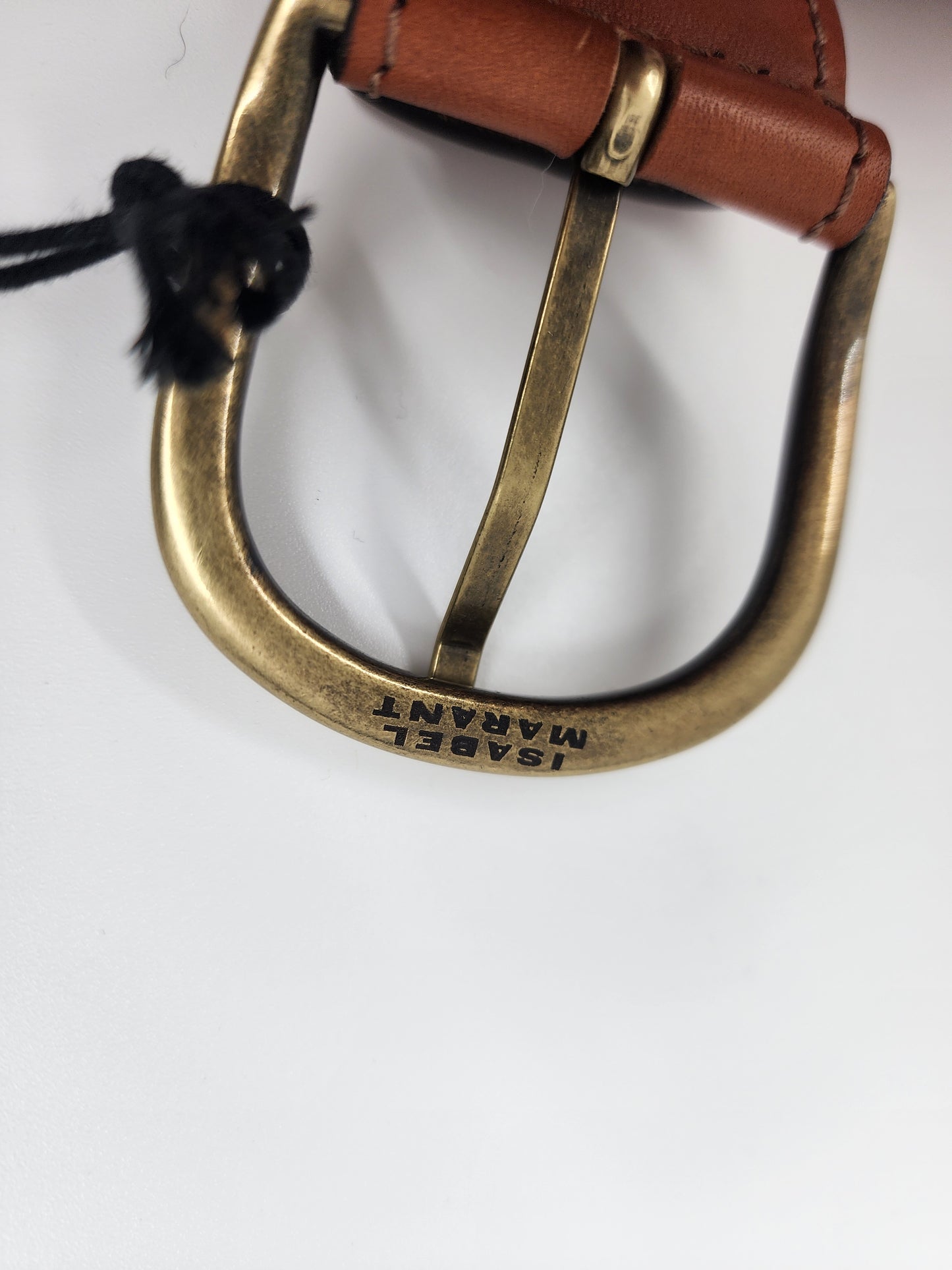 Isabel Marant Brown Cow Leather Belt - 75 cm