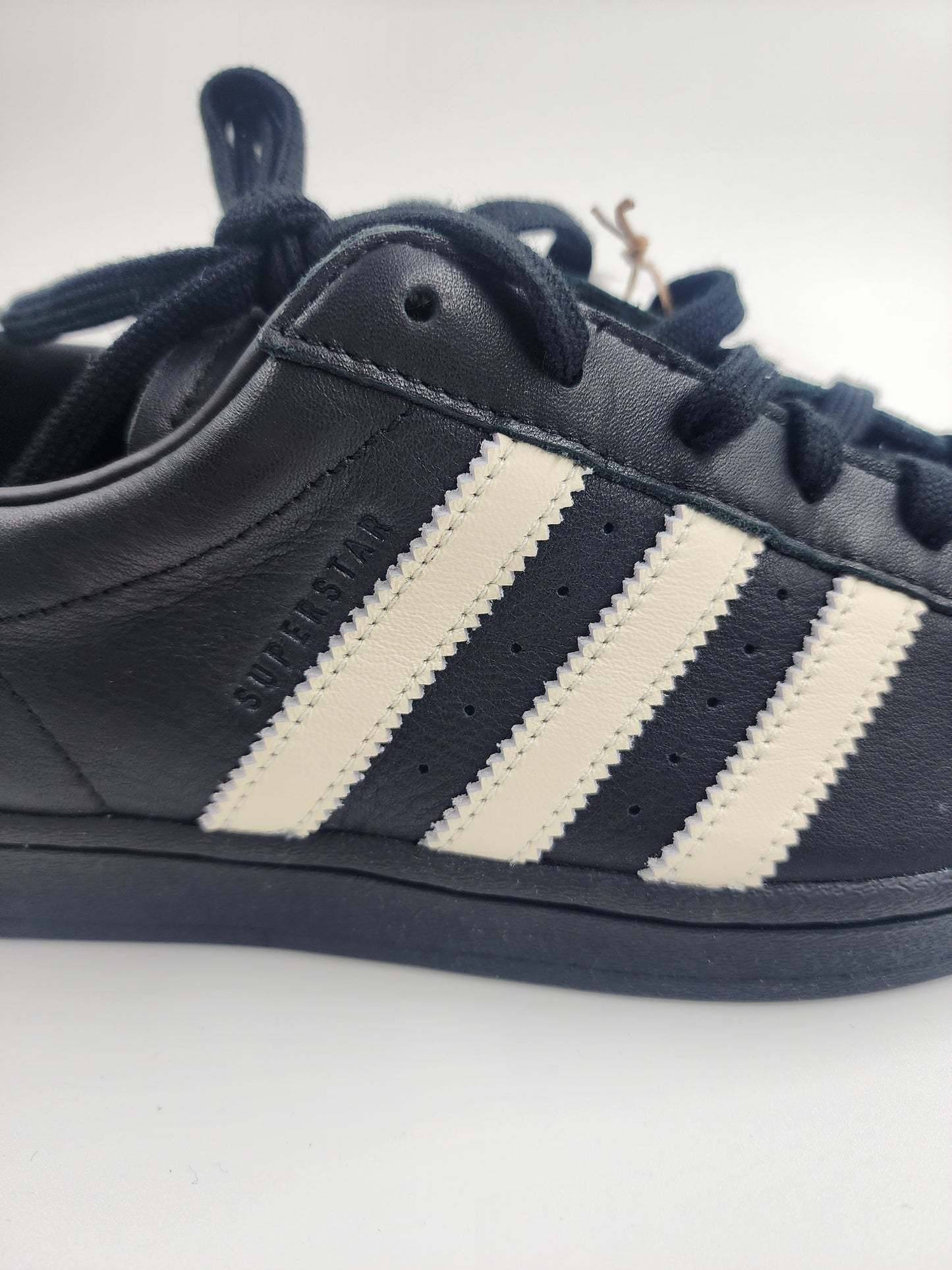 Adidas Superstar 80s Deux Leather Shoes 'Black/White' - UK 7.5