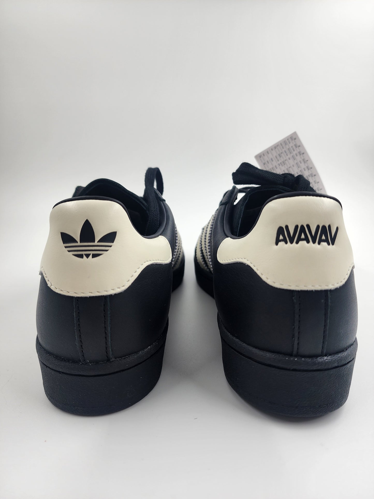 Adidas Superstar 80s Deux Leather Shoes 'Black/White' - UK 7.5