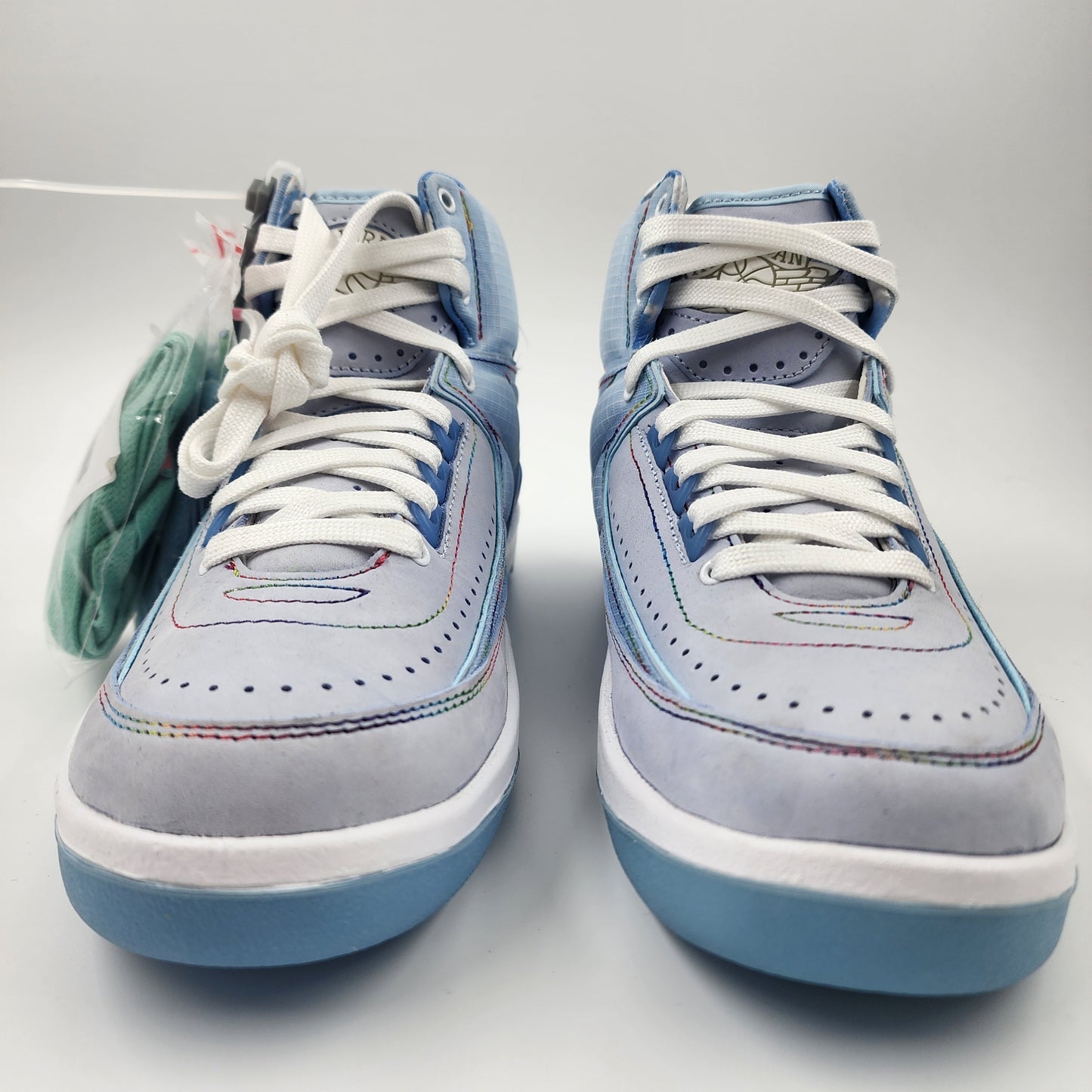 Nike Air Jordan 2 Retro x J. Balvin Blue Women's Cloud Sneakers Size UK 5