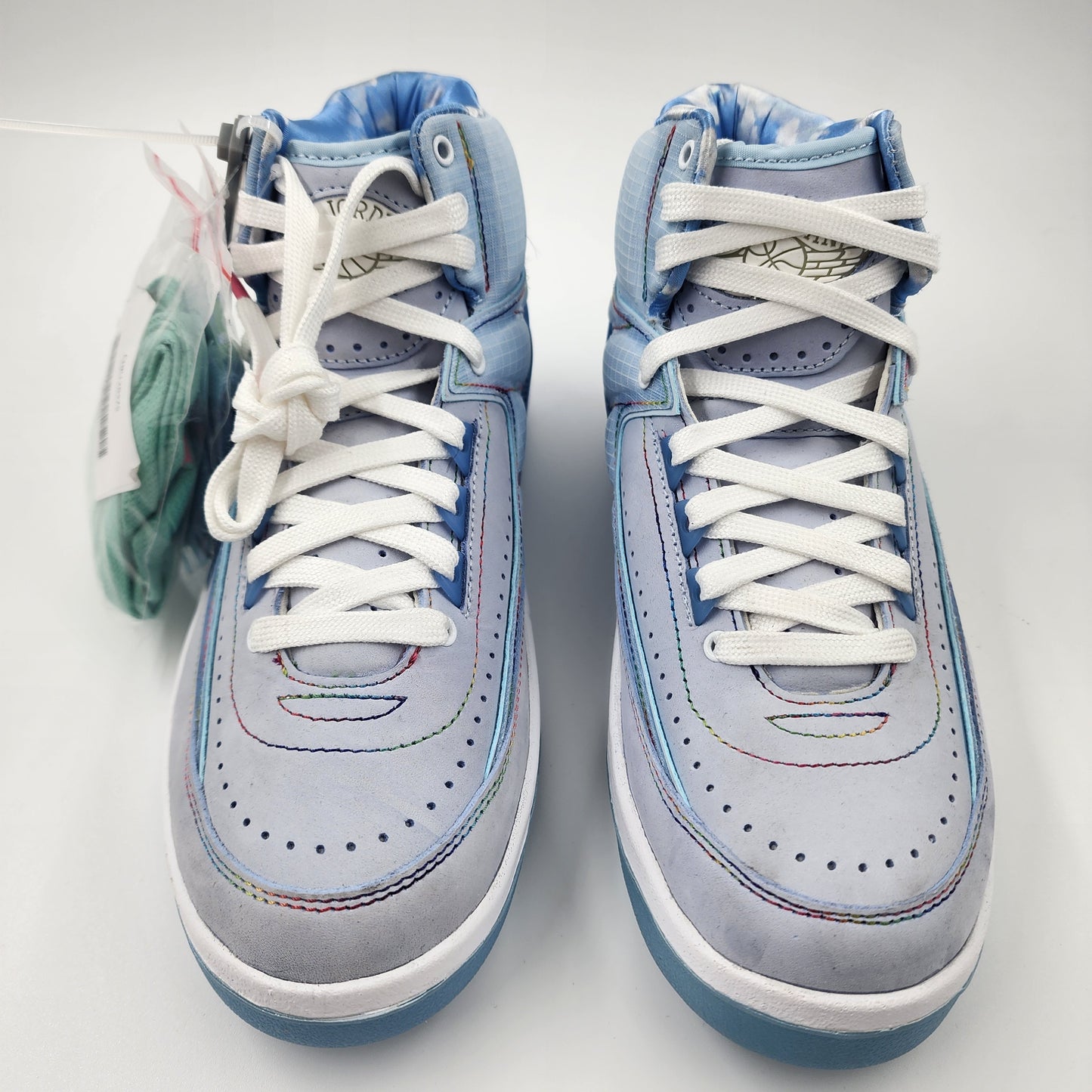 Nike Air Jordan 2 Retro x J. Balvin Blue Women's Cloud Sneakers Size UK 5