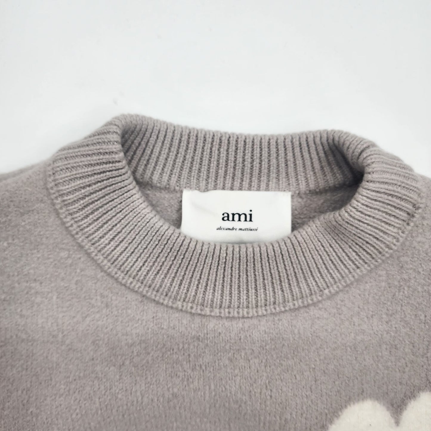AMI Paris Ash Grey Sweater - XS