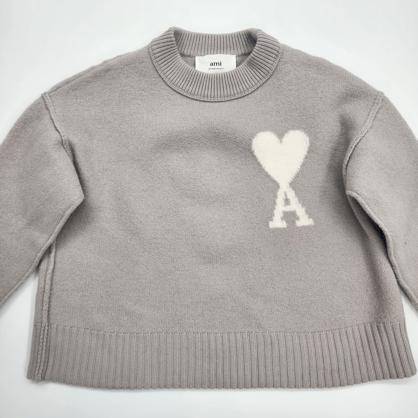AMI Paris Ash Grey Sweater - XS