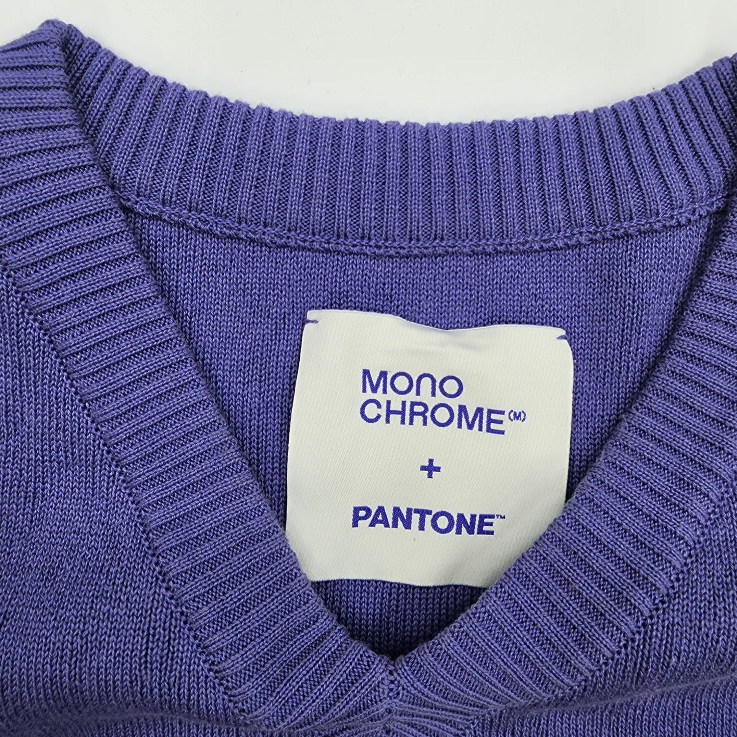 Monochrome Blue Knitted Unisex Sweater - 5XL