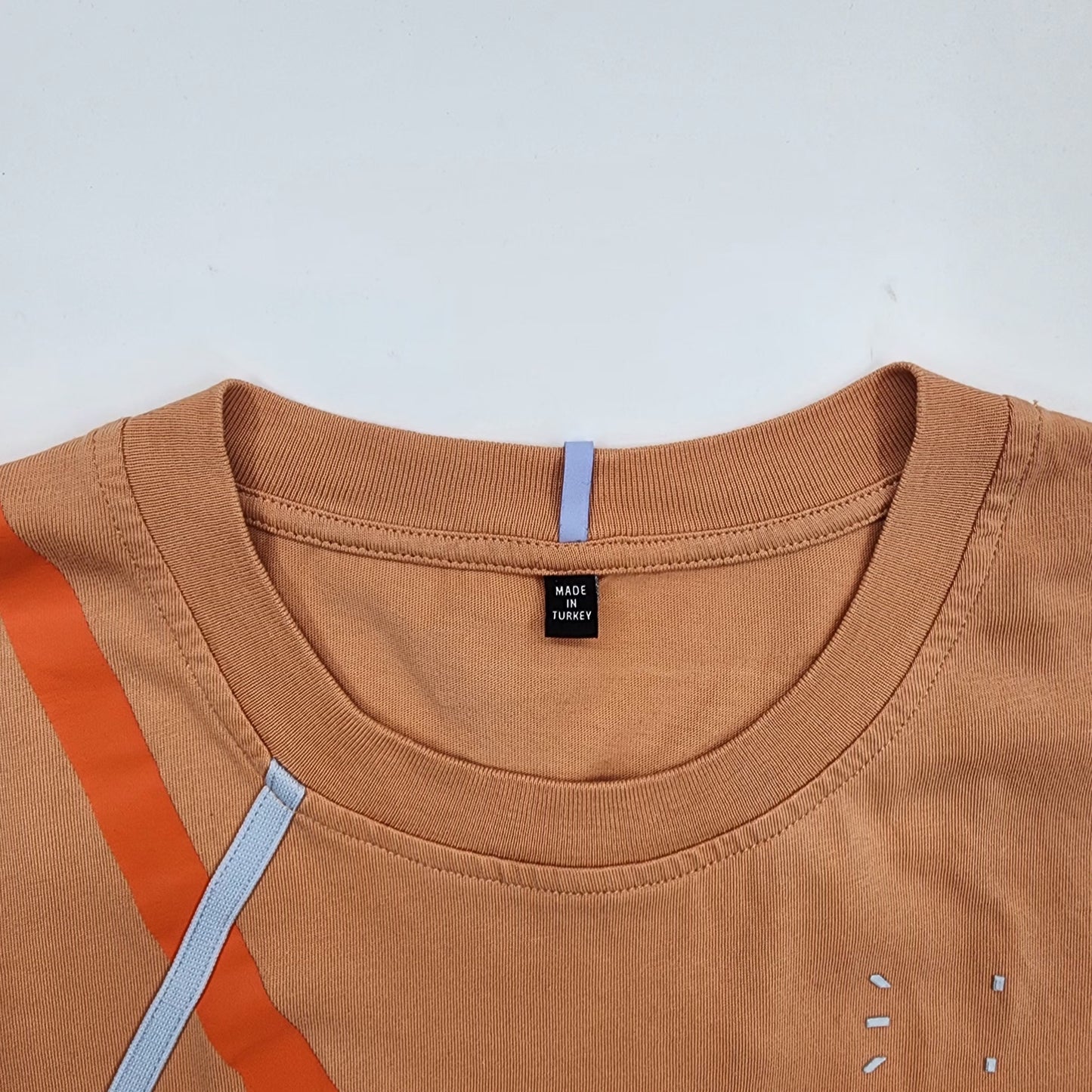 Striae by MCQ Orange Crew Neck Women's T-Shirt - Size L