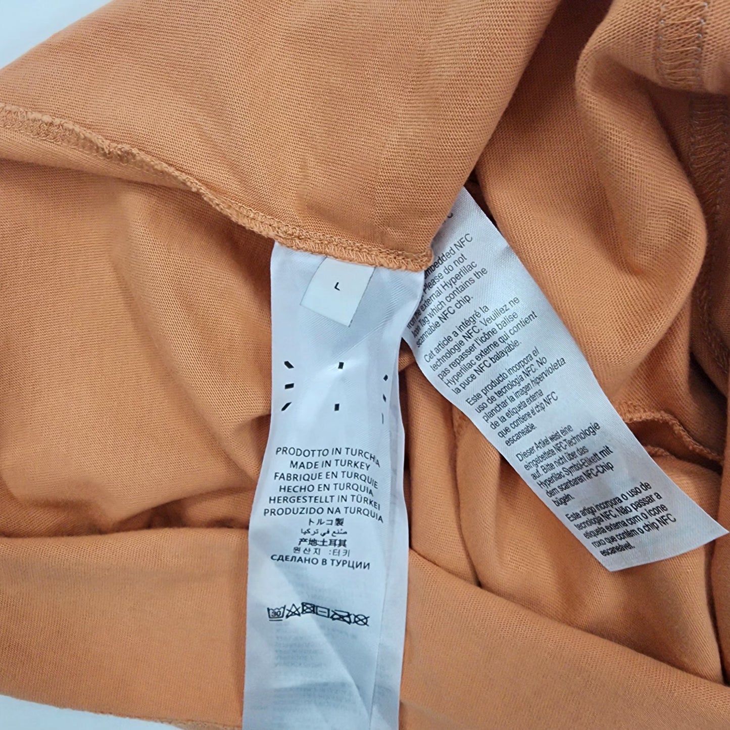 Striae by MCQ Orange Crew Neck Women's T-Shirt - Size L