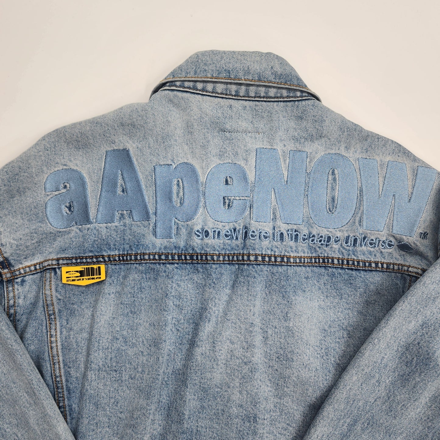 Aape By Bathing  Blue Denim Unisex Jacket - L