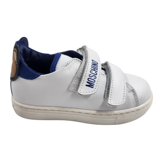 Moschino Kids White Sneakers - IT 23