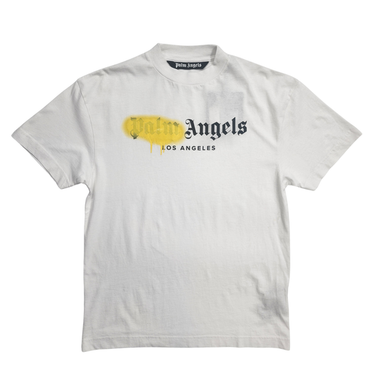 Palm Angels White Men's T-Shirt - Size M