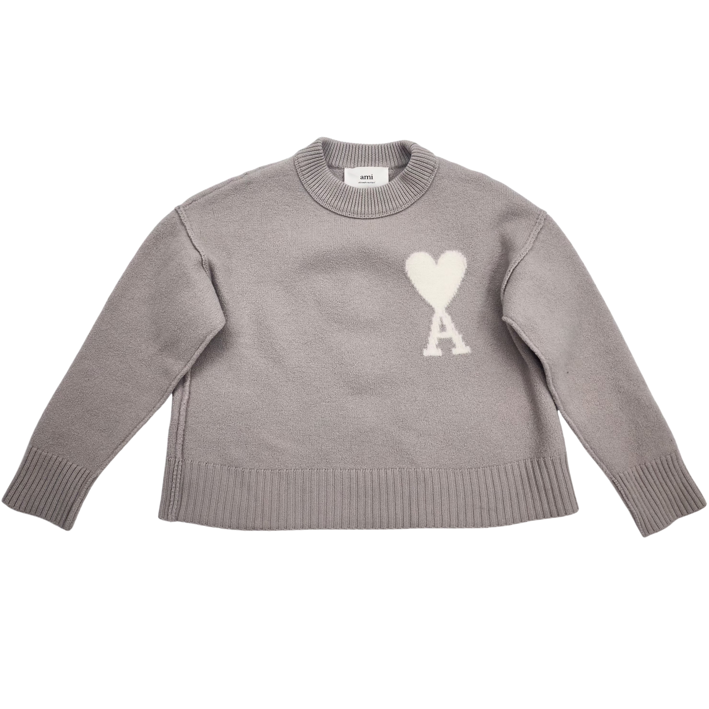 AMI Paris Ash Grey Sweater - XS