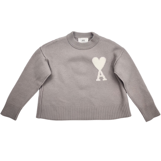 AMI Paris Ash Grey Sweater - XS