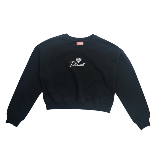 Diesel Black Girls Sweatshirt - 16 Years 175cm